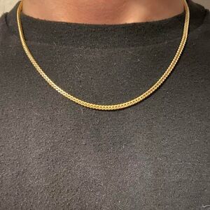 Gold Chain 14k Gold Vermeil Franco Chain 18in 2mm